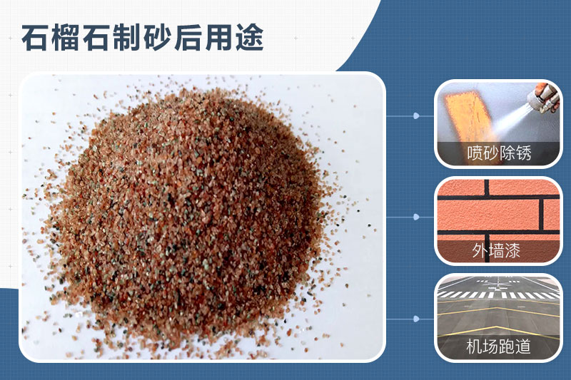 石榴石可以制砂嗎？石榴石制砂機(jī)及生產(chǎn)工藝